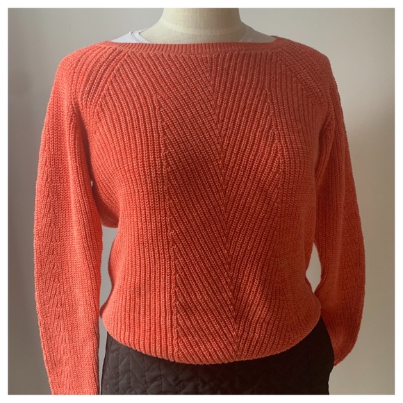 Coral Cotton Sweater - Picture 1 of 6